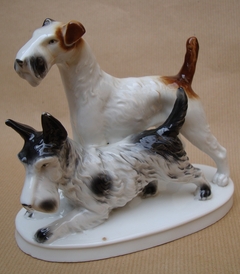 groupe de chiens, porcelaine_1930